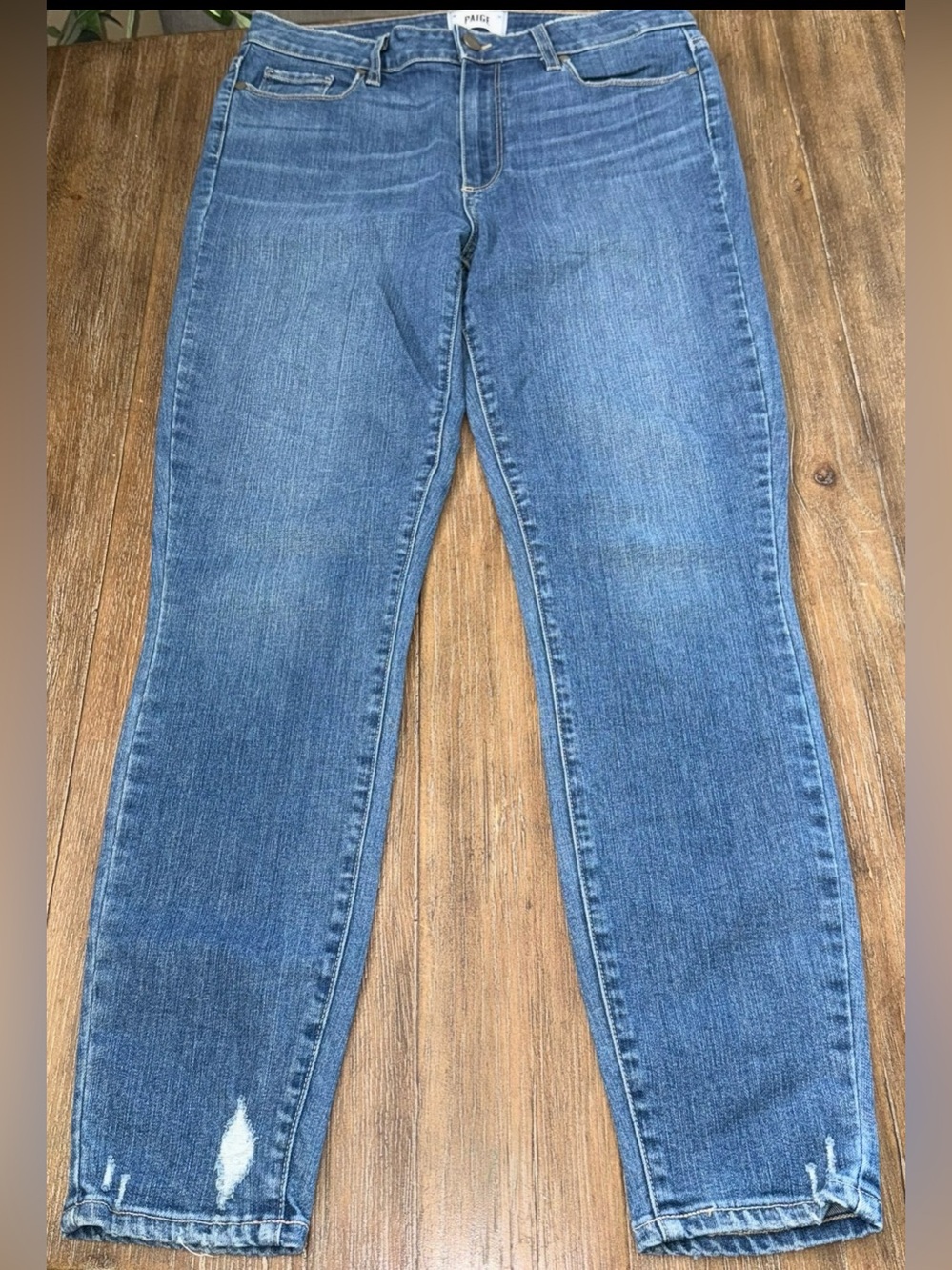 PAIGE Hoxton Ankle Jeans Low Rise Blue 31